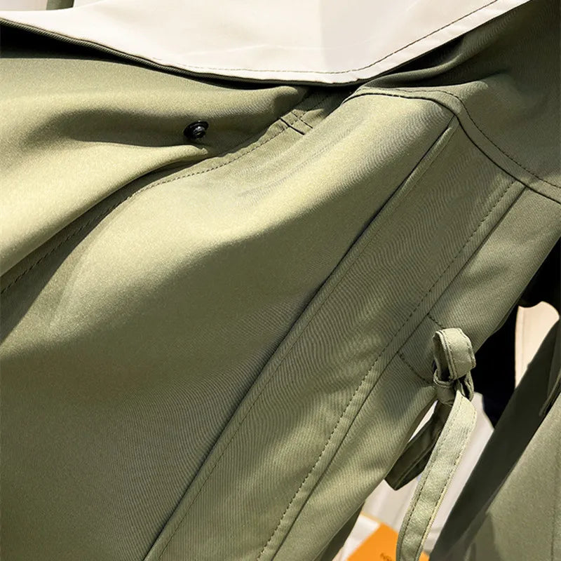 Lieselotte – Two-Tone Hooded A-Line Jacket for Women