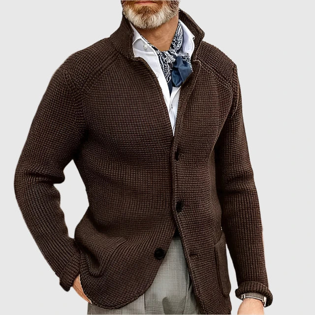 Victor – Knit Button-Up Cardigan for Men
