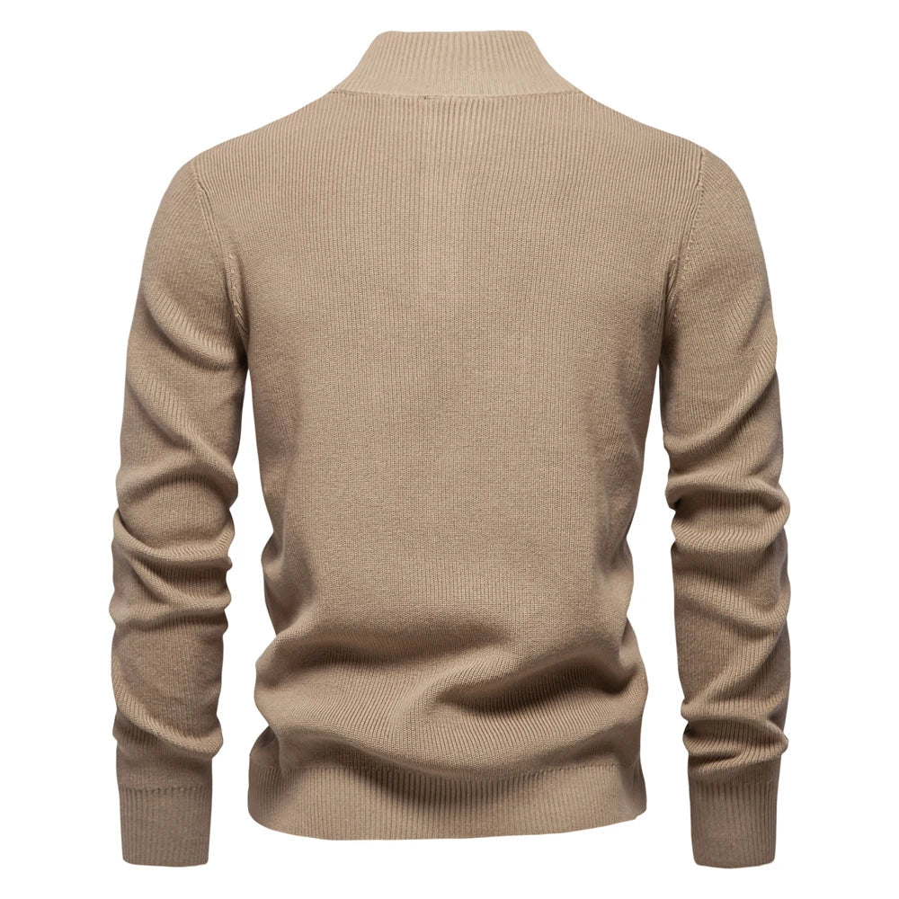 Alexander – Button-Collar Knit Sweater for Men