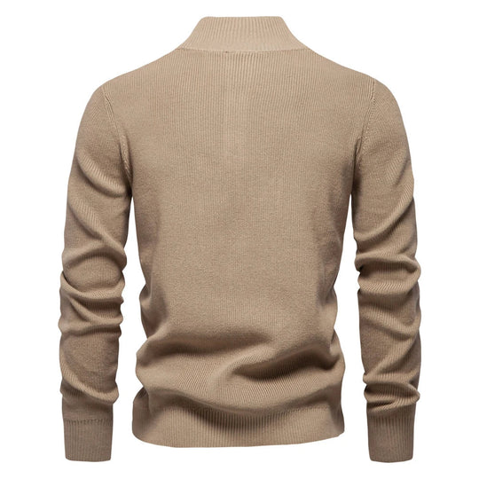 Alexander – Button-Collar Knit Sweater for Men