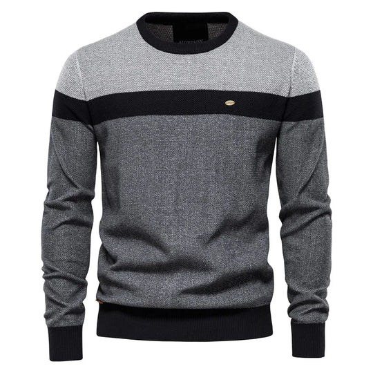 Mario – Colorblock Crewneck Sweater for Men