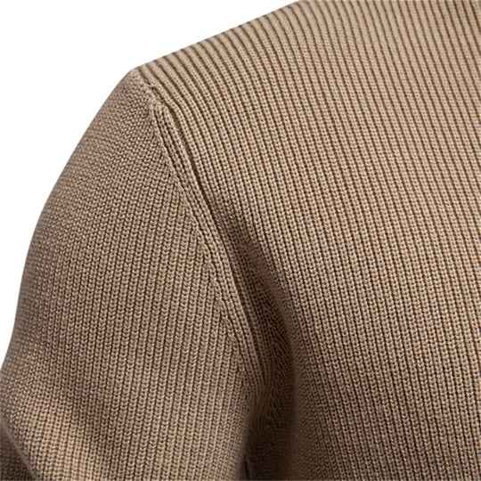 Alexander – Button-Collar Knit Sweater for Men