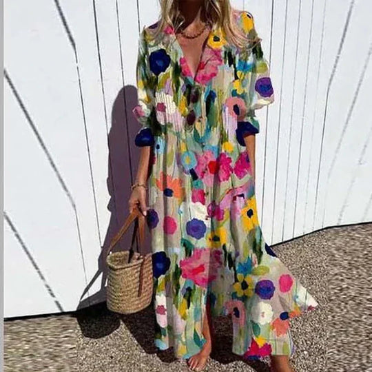 Aniela – Boho Bloom Maxi Dress