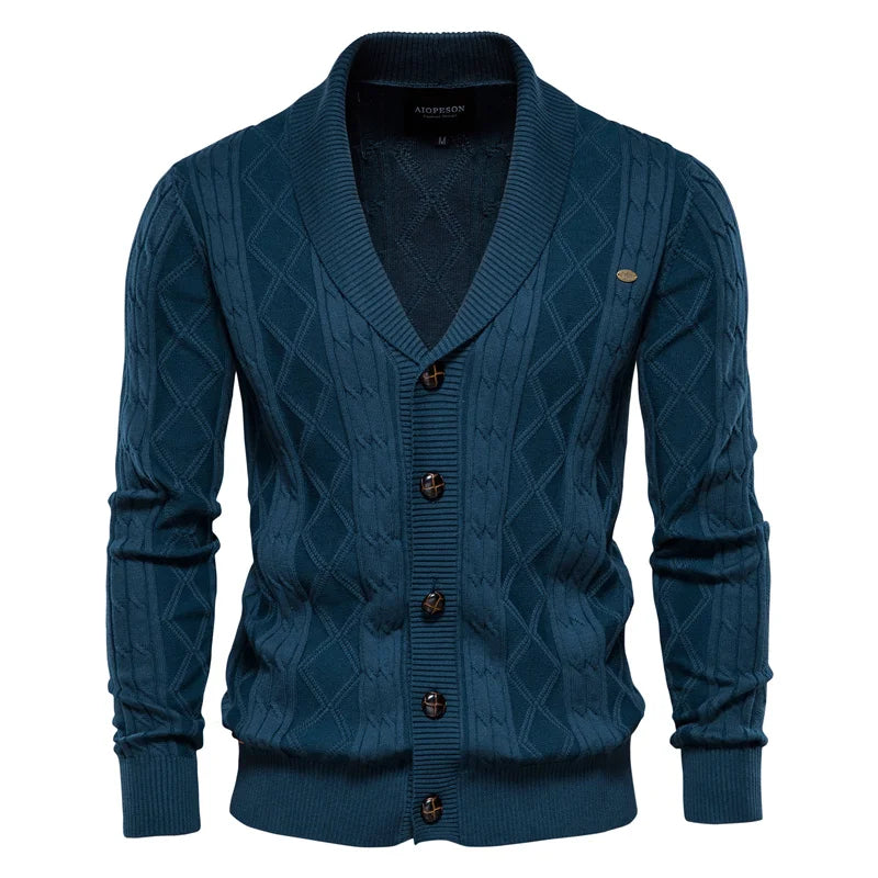 Jeremiah – Cable Knit Cardigan for Men
