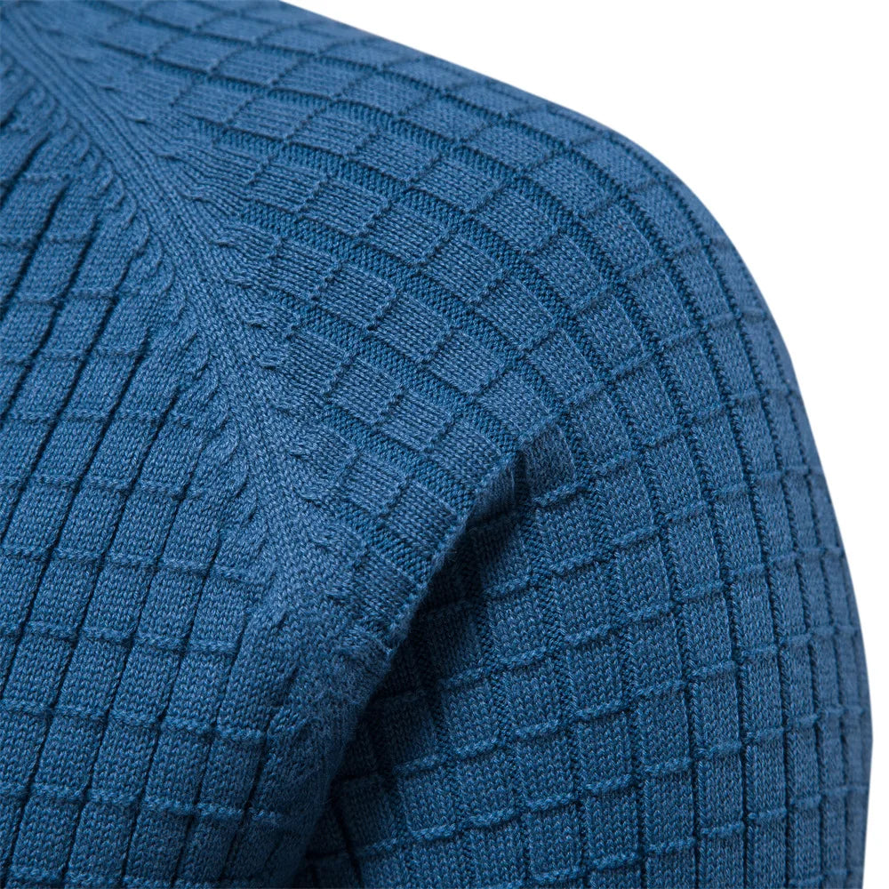 Eldon – Textured Knit Crewneck Sweater for Men