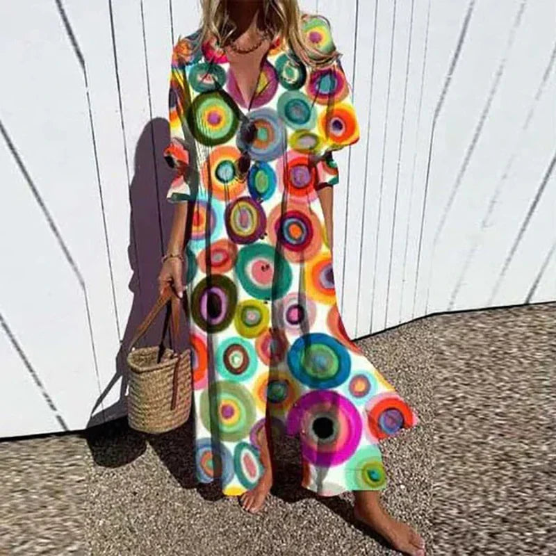 Aniela – Boho Bloom Maxi Dress