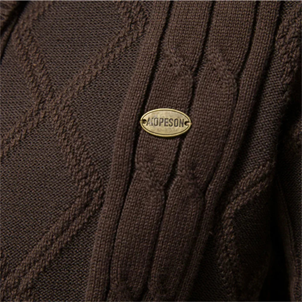 Jeremiah – Cable Knit Cardigan for Men