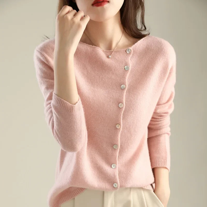 Maya - Stylish Button-Up Knitted Cardigan