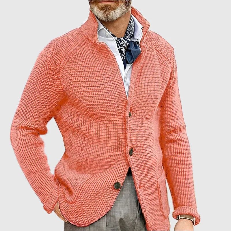 Victor – Knit Button-Up Cardigan for Men