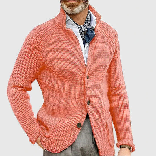 Victor – Knit Button-Up Cardigan for Men