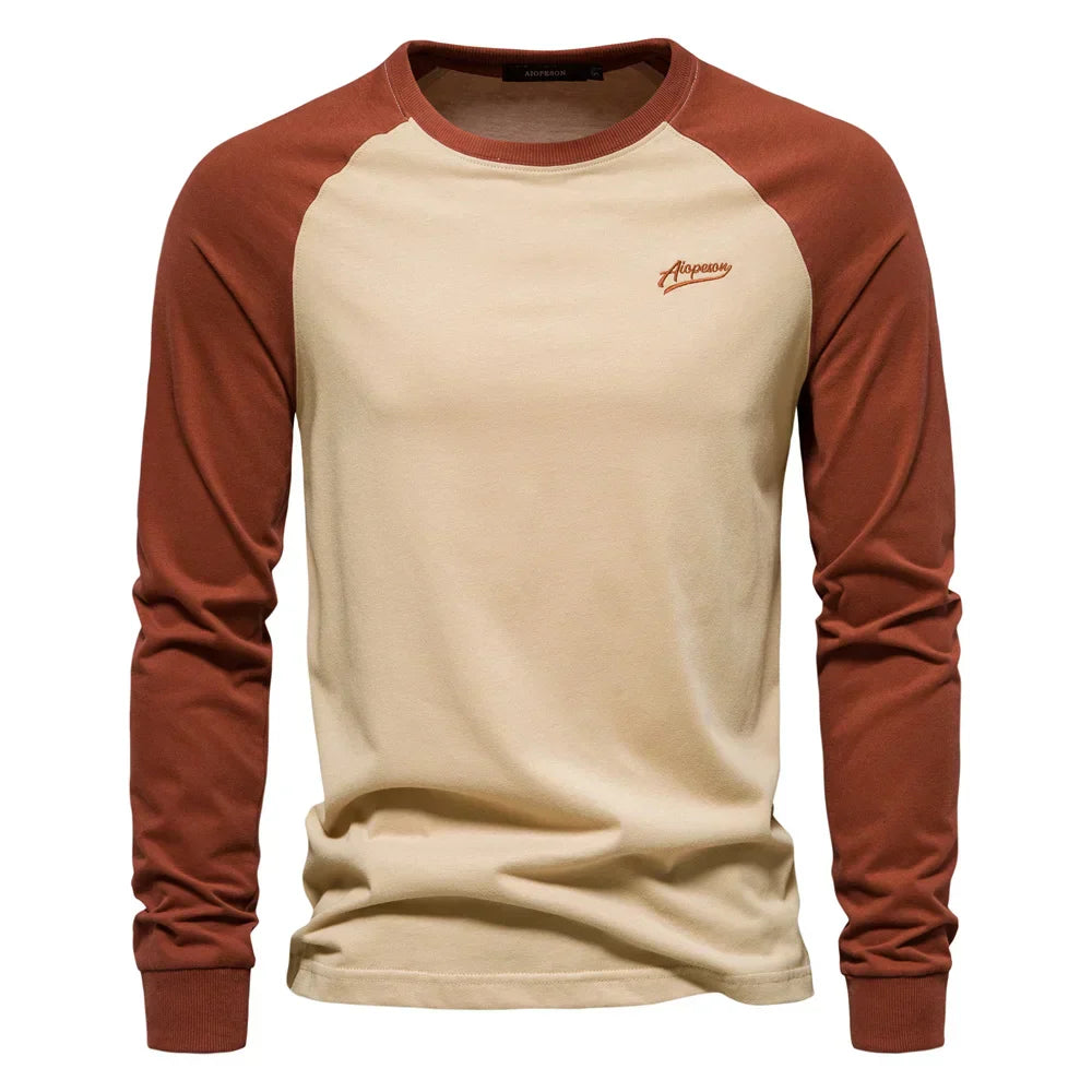 Christian – Colorblock Long Sleeve Tee for Men
