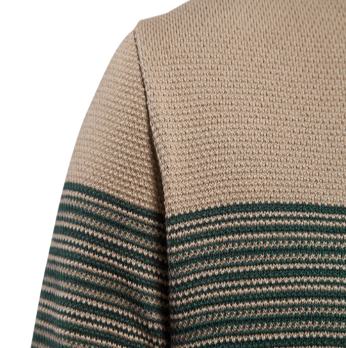 Jericho – Striped Colorblock Knit Sweater for Men