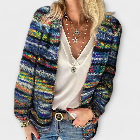 Cressida – Multicolor Knit Cardigan for Women