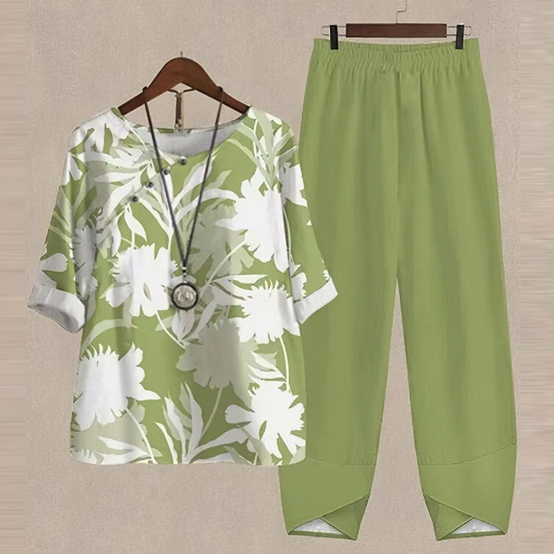 Serelise – Printed Cotton Lounge Set for Women
