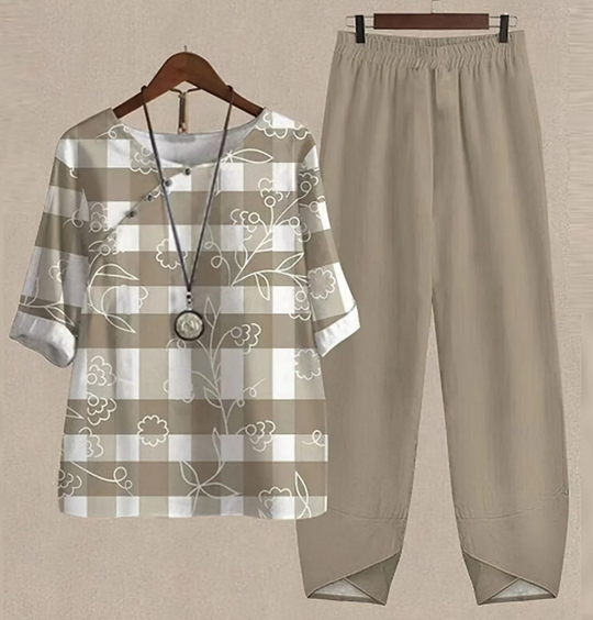 Serelise – Printed Cotton Lounge Set for Women