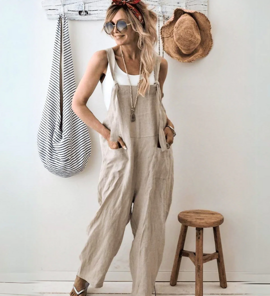 Solara – Lightweight Linen Overalls for Women
