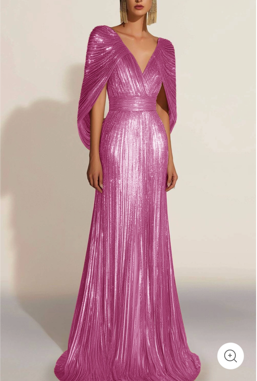 Frida – Metallic Embellished Evening Gown