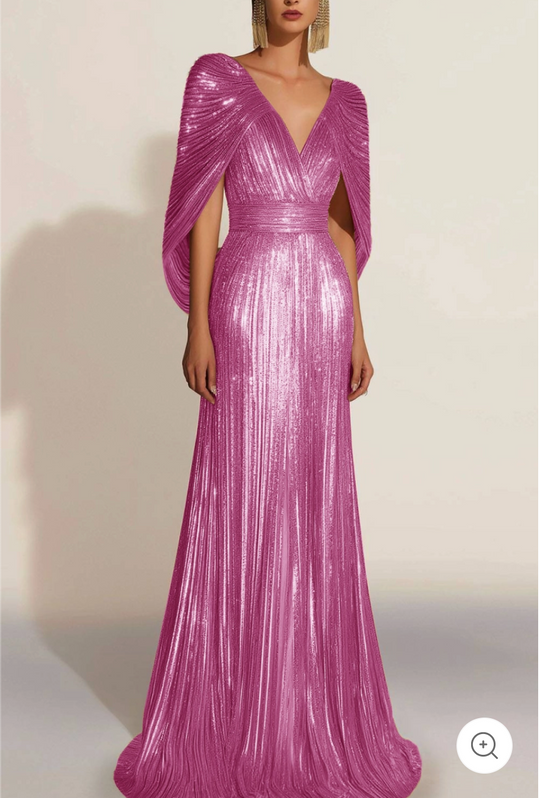 Frida – Metallic Embellished Evening Gown