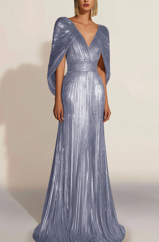 Frida – Metallic Embellished Evening Gown
