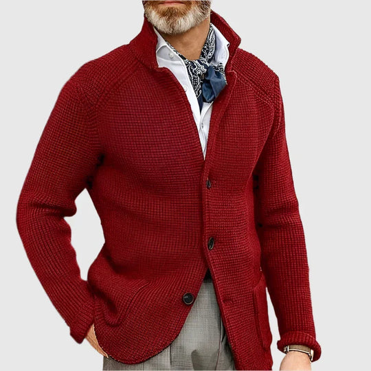 Victor – Knit Button-Up Cardigan for Men