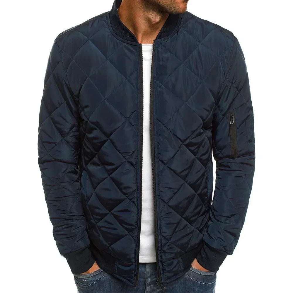 Alex – Quilted Bomber Jacket for Men