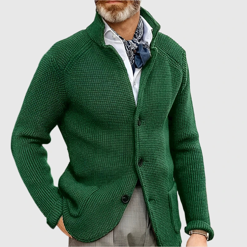 Victor – Knit Button-Up Cardigan for Men