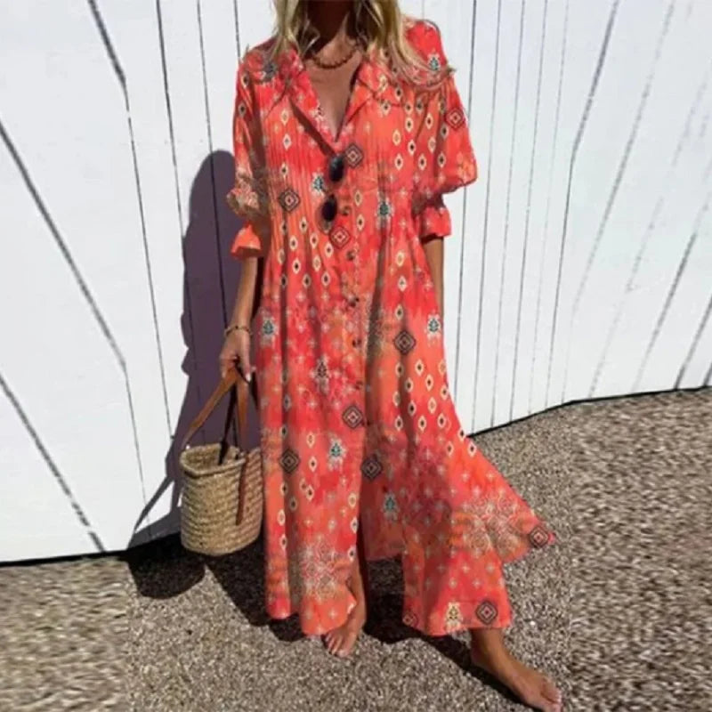 Aniela – Boho Bloom Maxi Dress