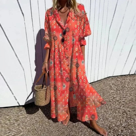 Aniela – Boho Bloom Maxi Dress