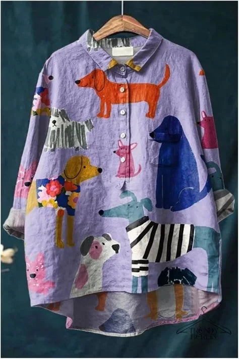 Taffy – Colorful Canine Shirt for Women