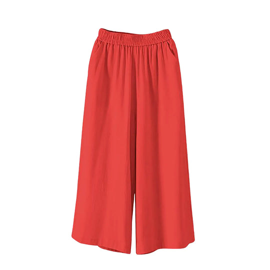 Evana – Breezy Wide-Leg Cotton Culottes for Women