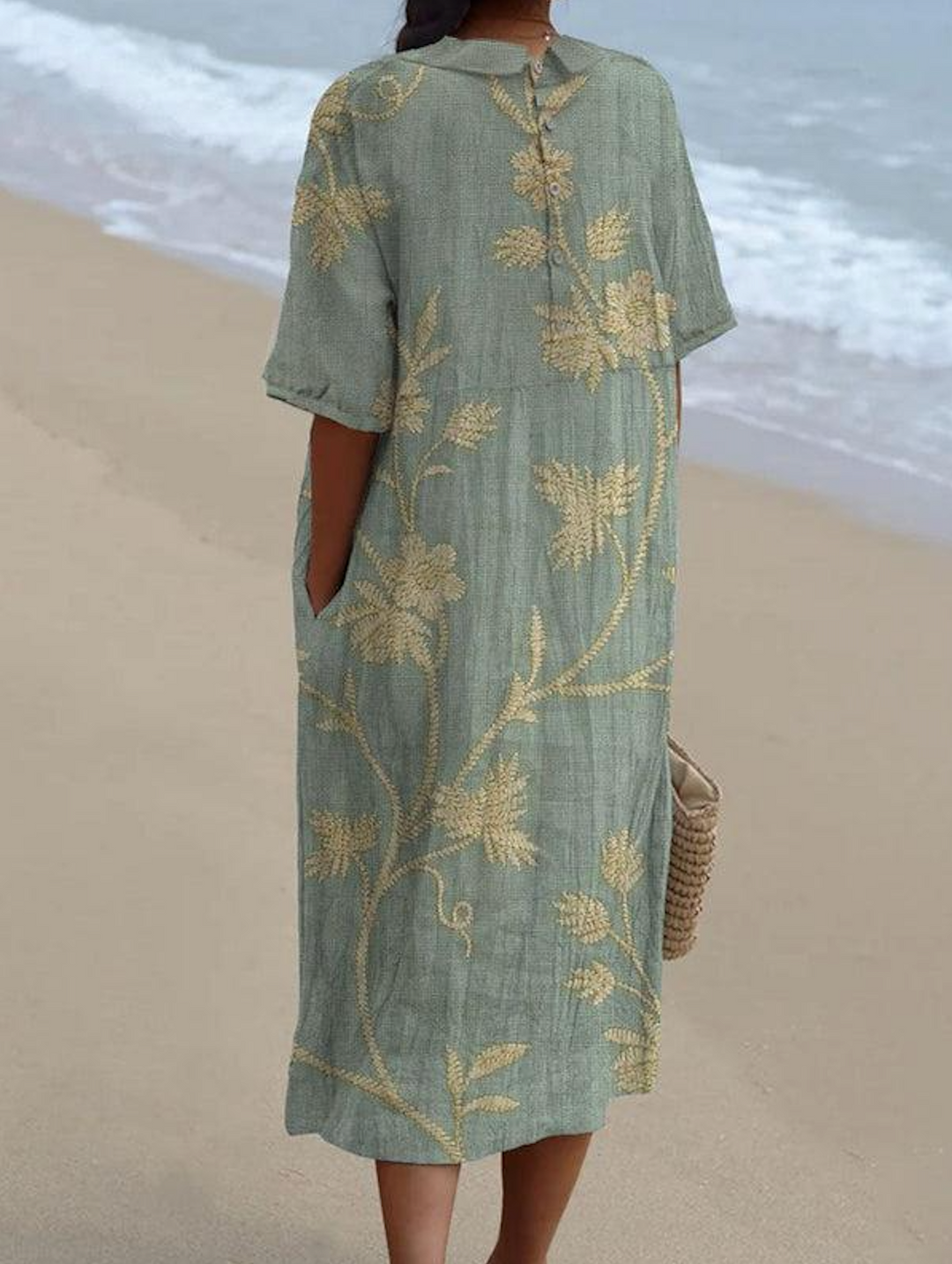 Izabella – Vintage Botanical Cotton Dress