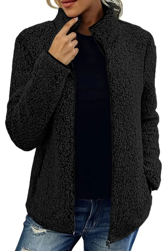Avery – Cozy Sherpa Zip Jacket for Women