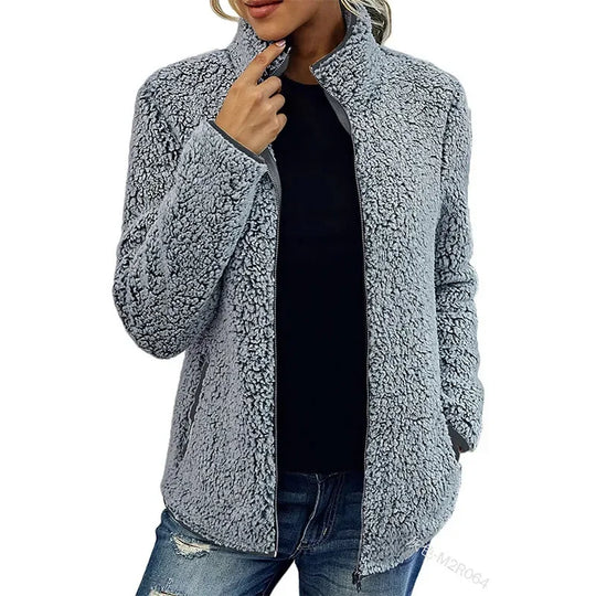 Avery – Cozy Sherpa Zip Jacket for Women