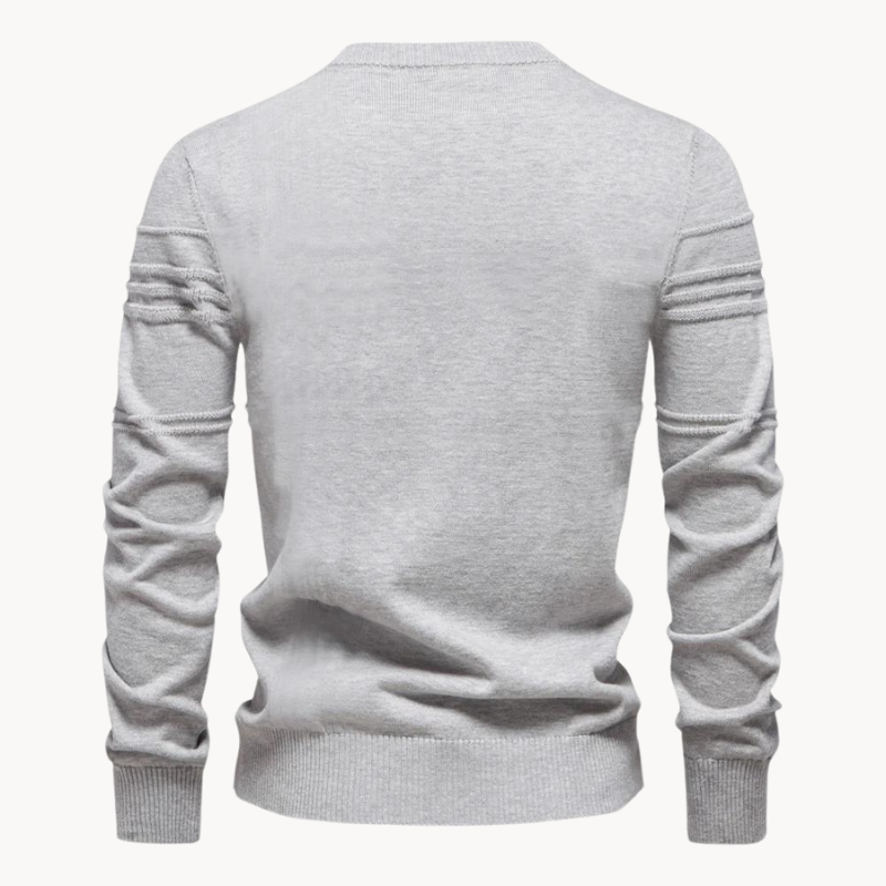 Martin – Modern Textured Knit Sweater for Men