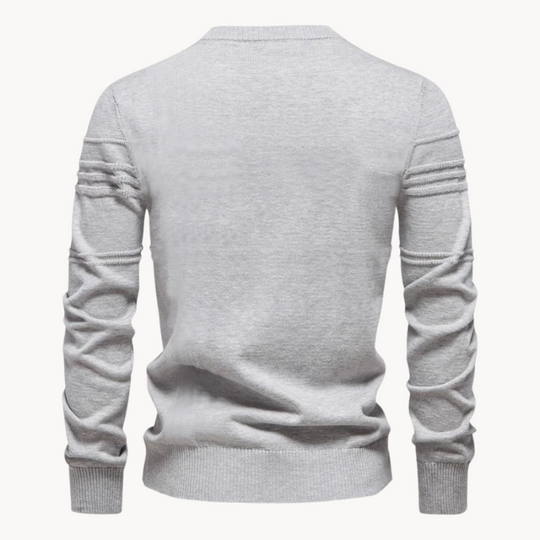 Martin – Modern Textured Knit Sweater for Men