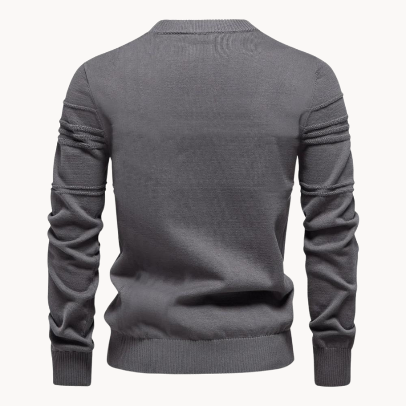 Martin – Modern Textured Knit Sweater for Men