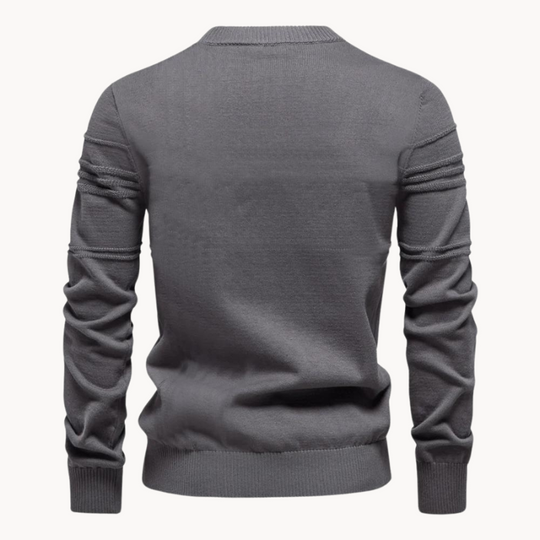 Martin – Modern Textured Knit Sweater for Men