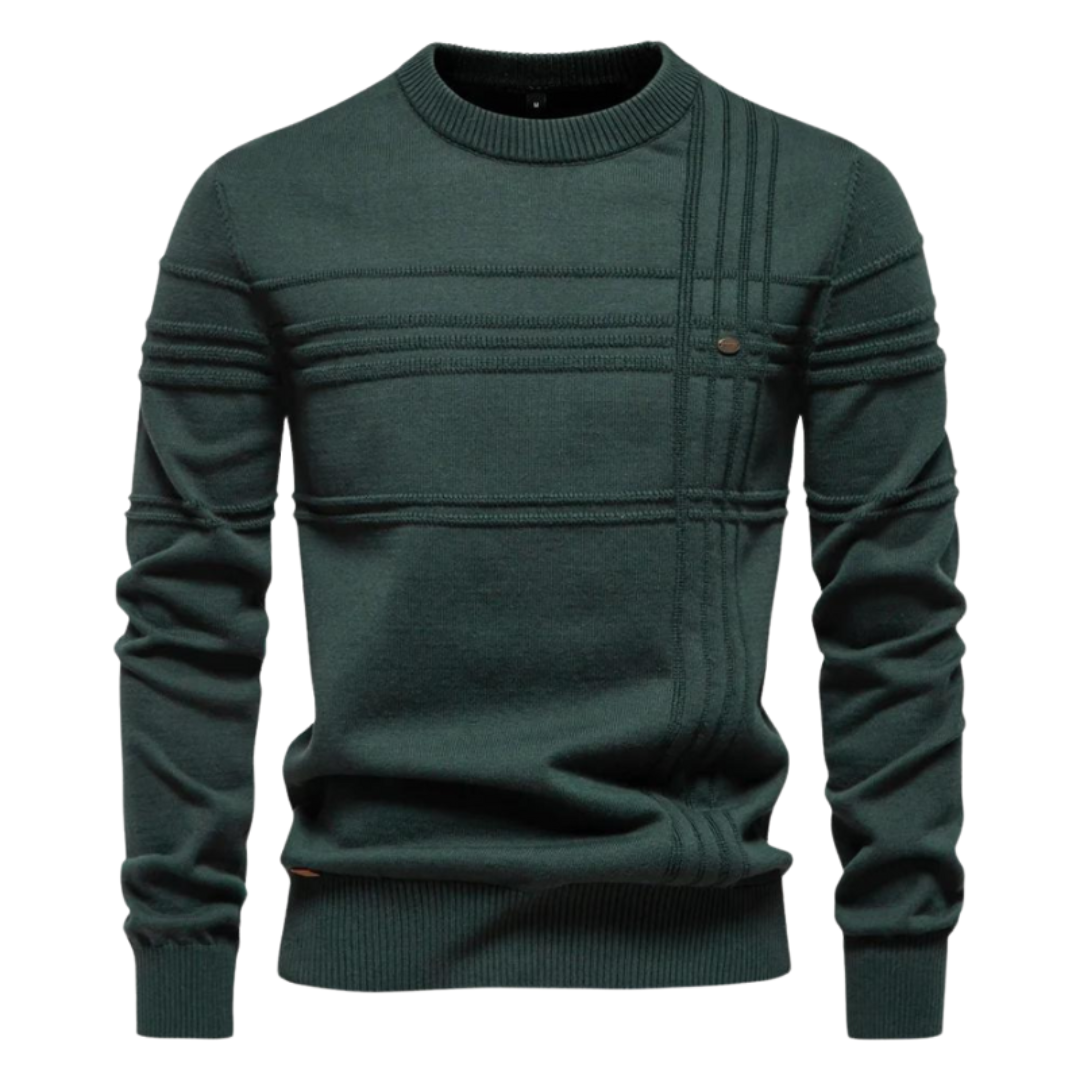 Martin – Modern Textured Knit Sweater for Men