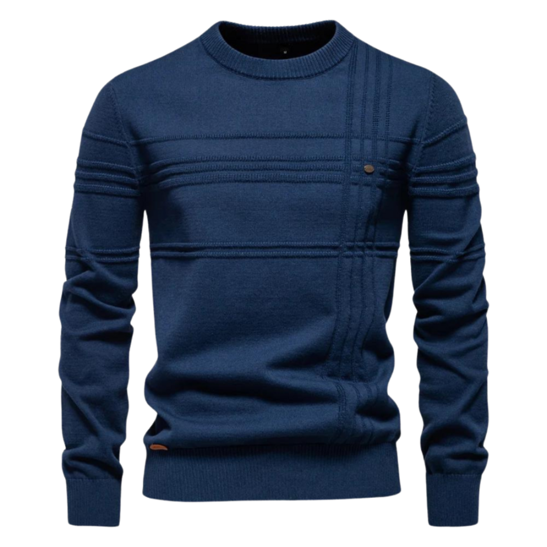 Martin – Modern Textured Knit Sweater for Men
