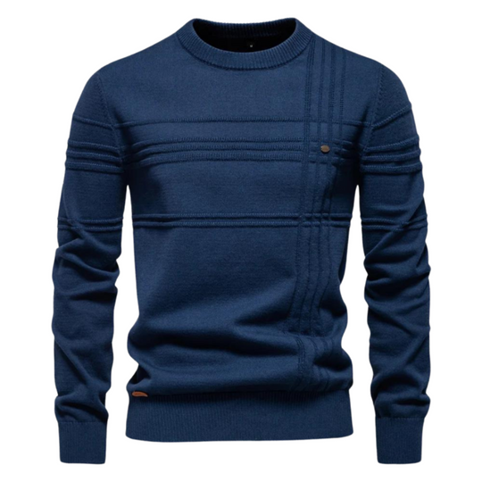 Martin – Modern Textured Knit Sweater for Men