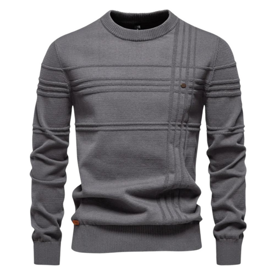 Martin – Modern Textured Knit Sweater for Men