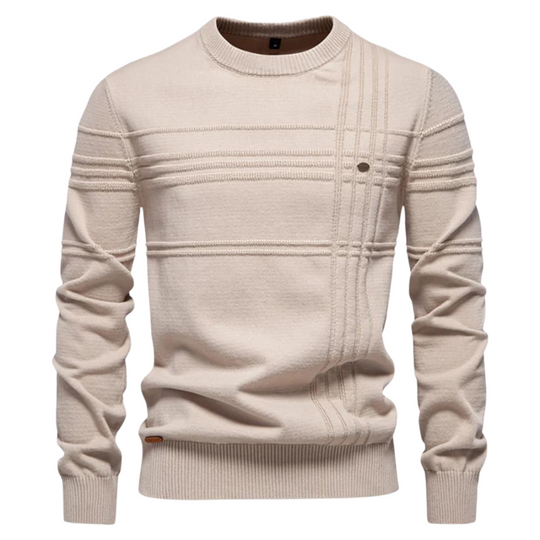 Martin – Modern Textured Knit Sweater for Men