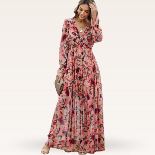 Tanisha – Floral Boho Maxi Dress for Women