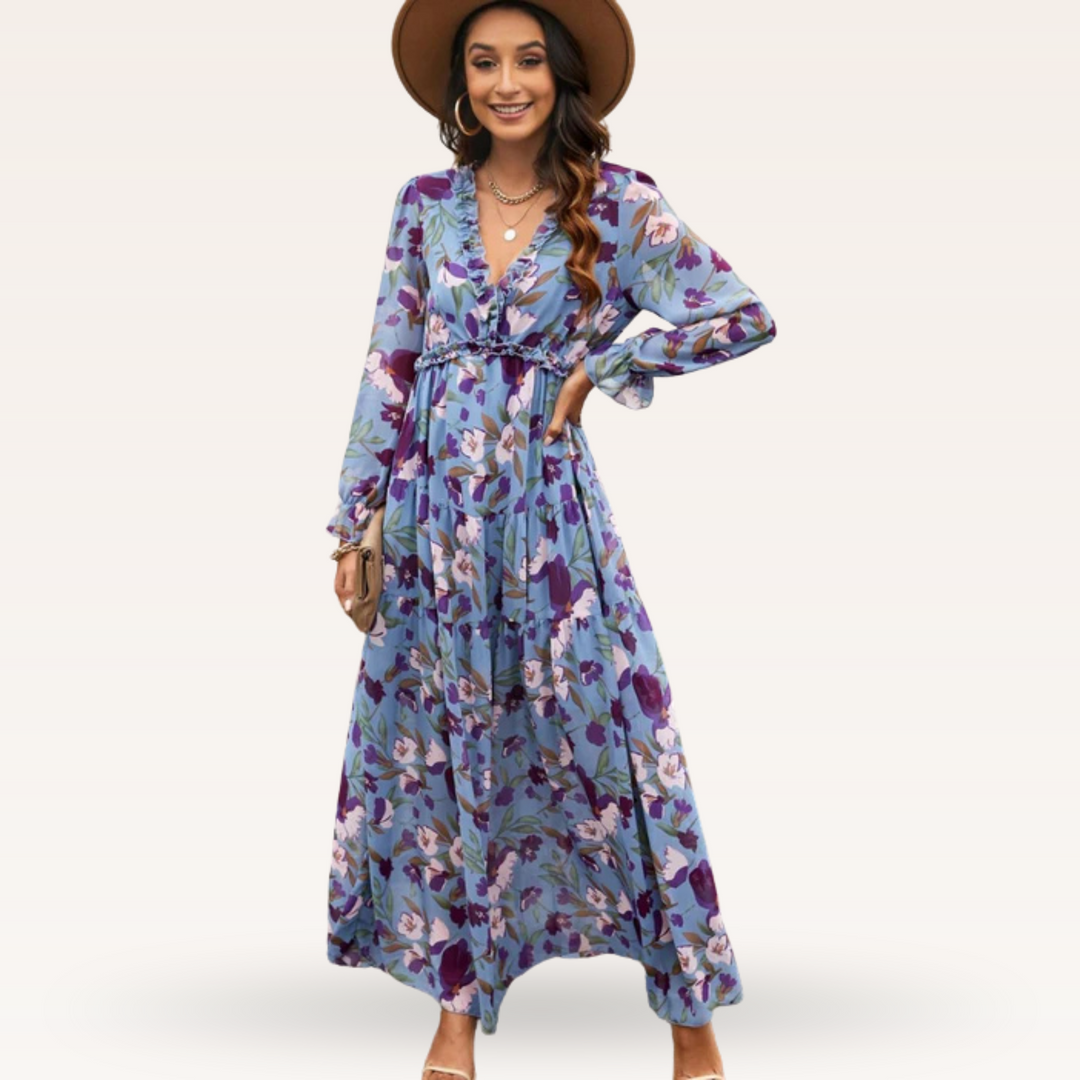 Tanisha – Floral Boho Maxi Dress for Women