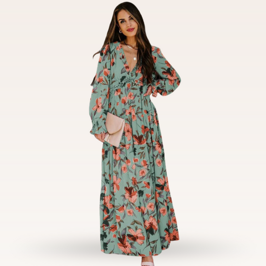 Tanisha – Floral Boho Maxi Dress for Women