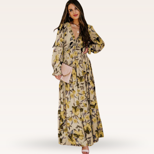 Tanisha – Floral Boho Maxi Dress for Women