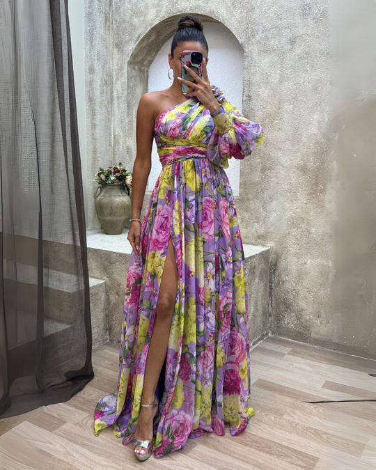 Arda – One-Shoulder Chiffon Gown for Women