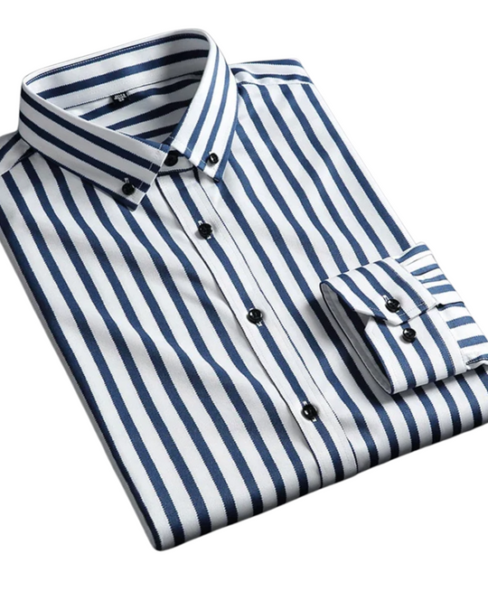 Stravino – Men’s Bold Stripe Dress Shirt