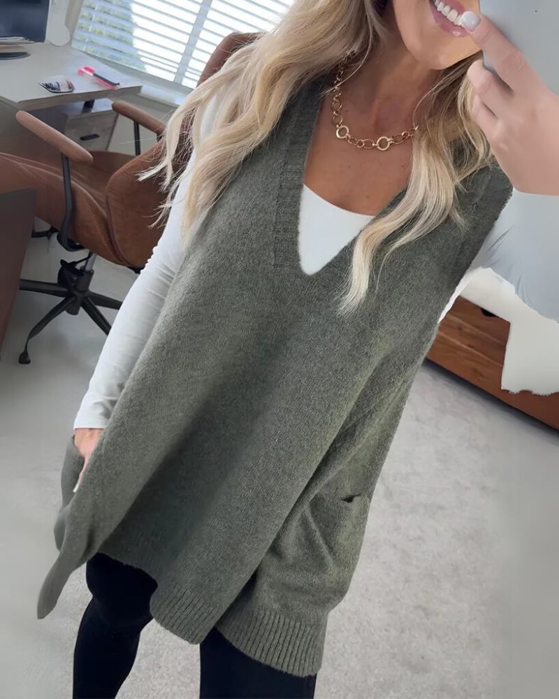 Dianne – Sleeveless Knit Tunic for Women