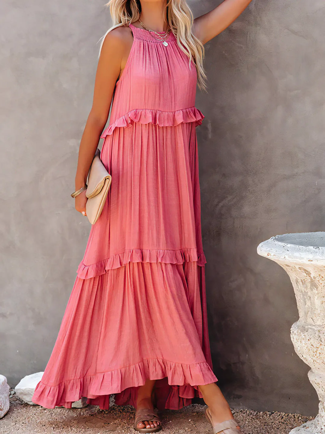 Delaney – Tiered Boho Maxi Dress for Women